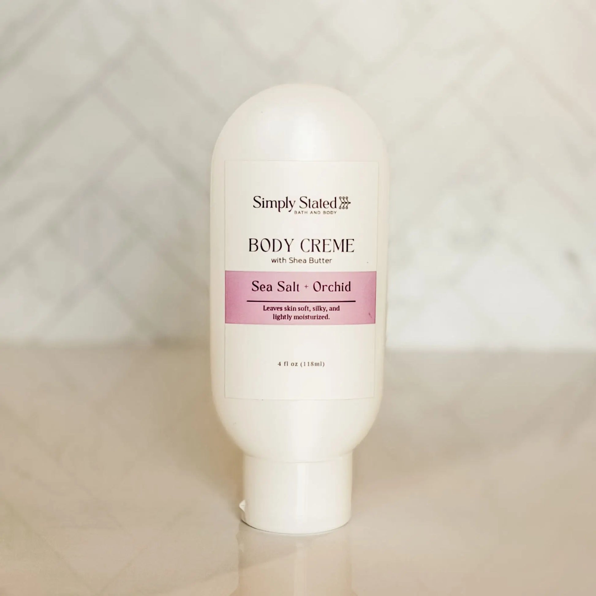 Sea Salt + Orchid Body Creme 4 oz Squeeze Bottle