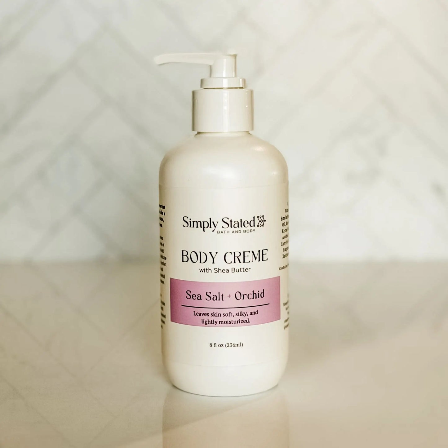 Sea Salt + Orchid Body Creme 8 oz Bottle with Pump