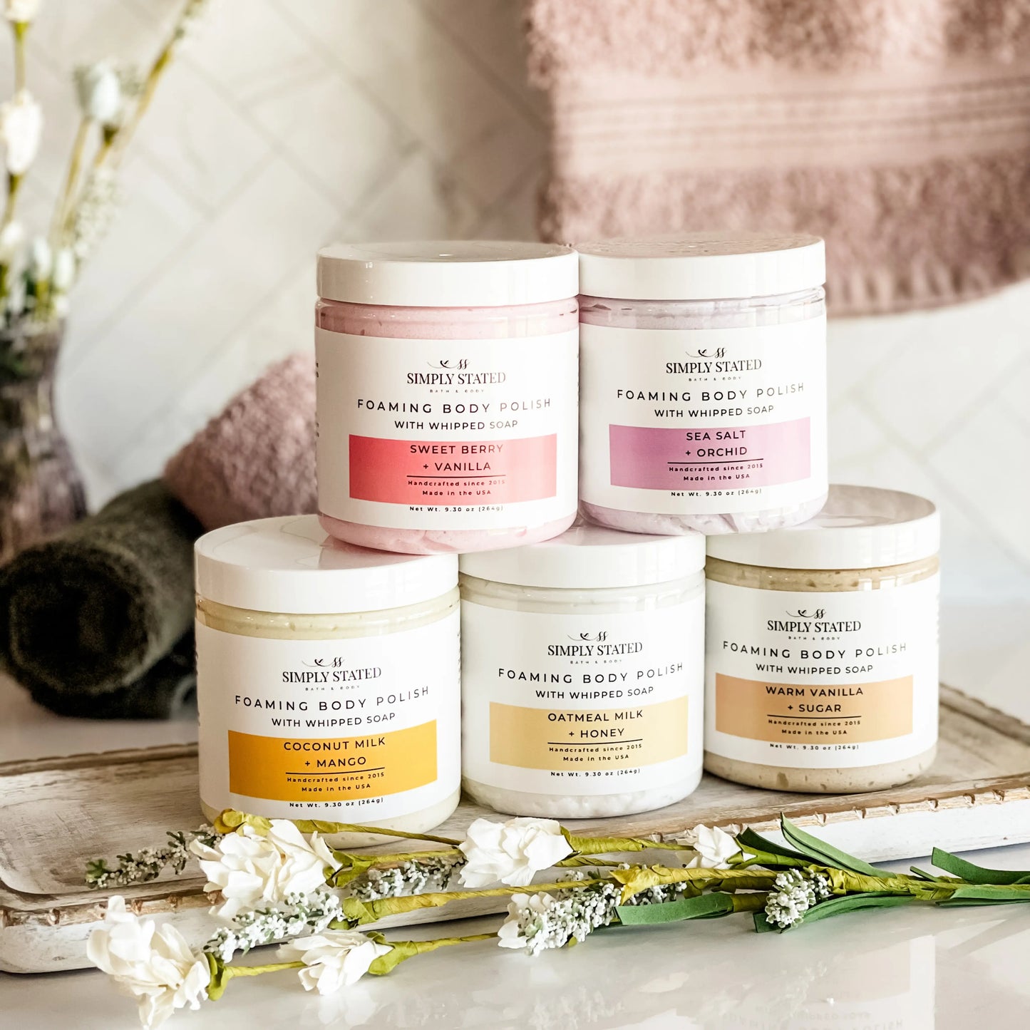 Sweet Berry + Vanilla Foaming Body Polish
