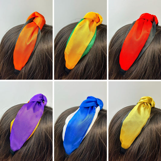 PREORDER: Game Day Jumbo Puffy Knotted Headbands in Six Colors