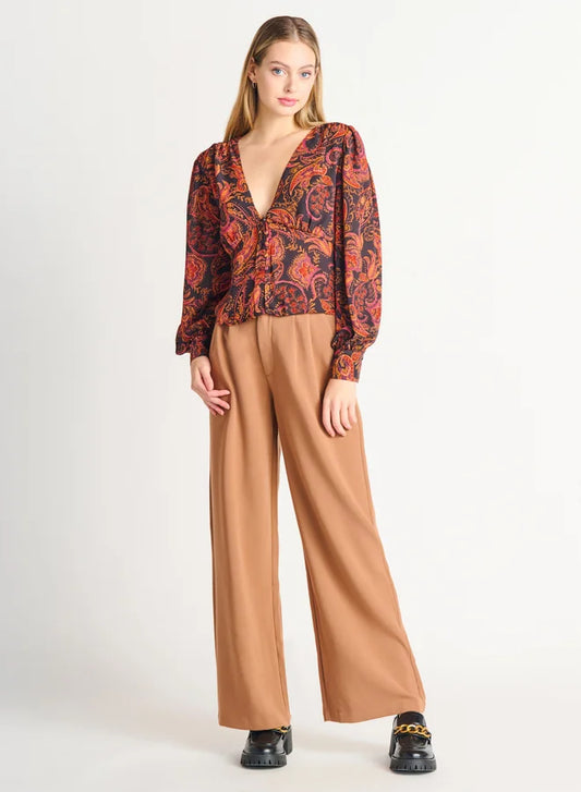 Glazed Ginger Wide Leg Pants