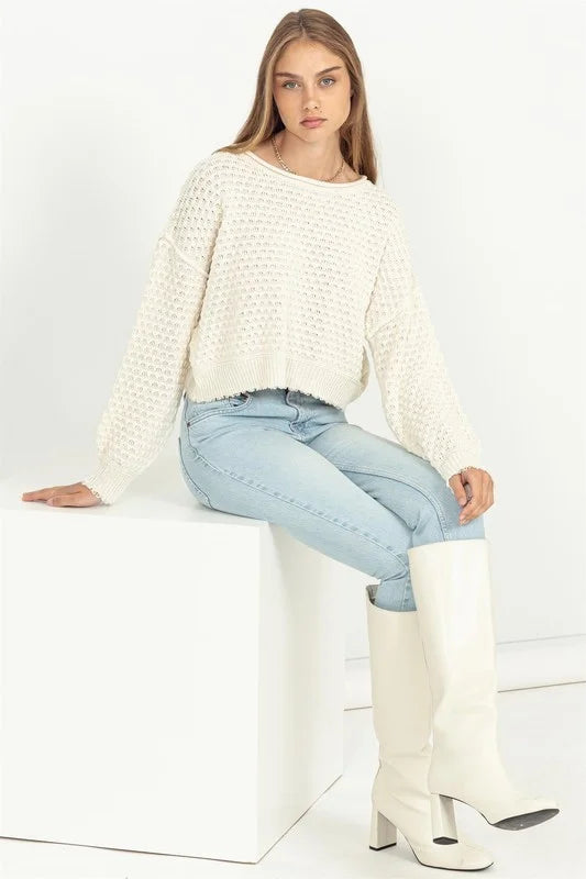 Leisure Time Long Sleeve Sweater
