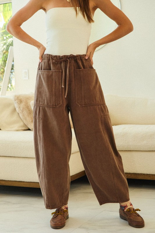 Rich Roast Barrel Pants