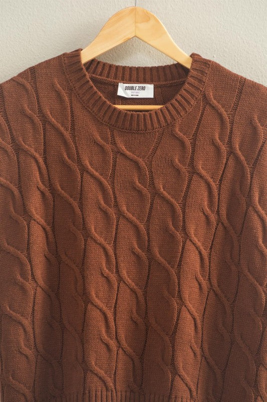 Cable Charm Sweater Vest