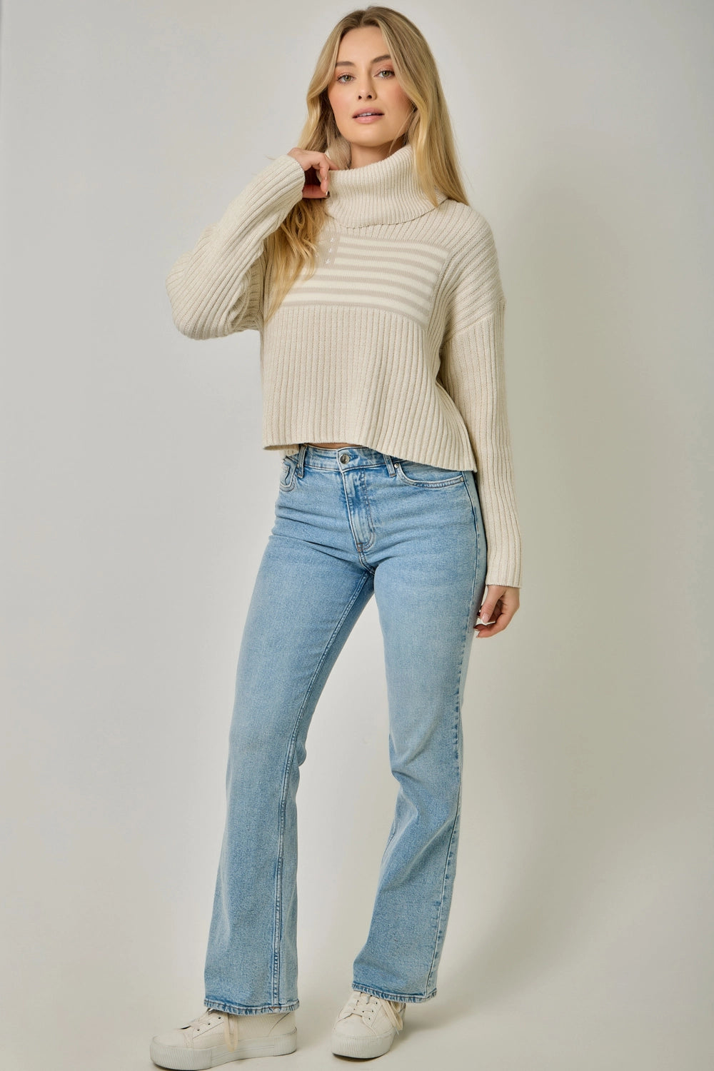 The Americana Charm Turtleneck Sweater