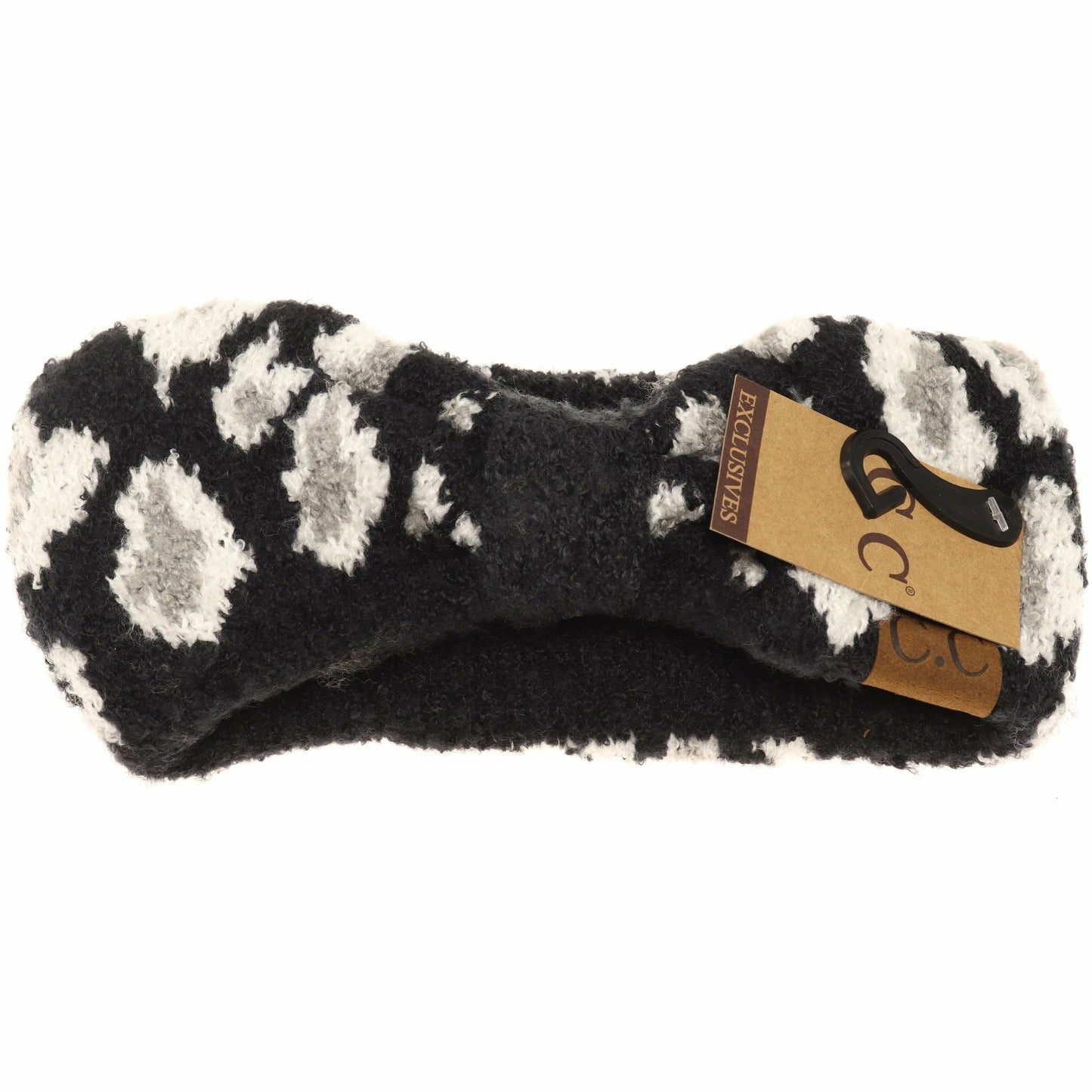 Leopard Boucle Knit Women's Fashion Headband