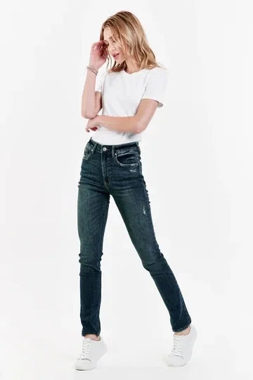 Stella Super High Rise Slim Straight Jeans Bastille