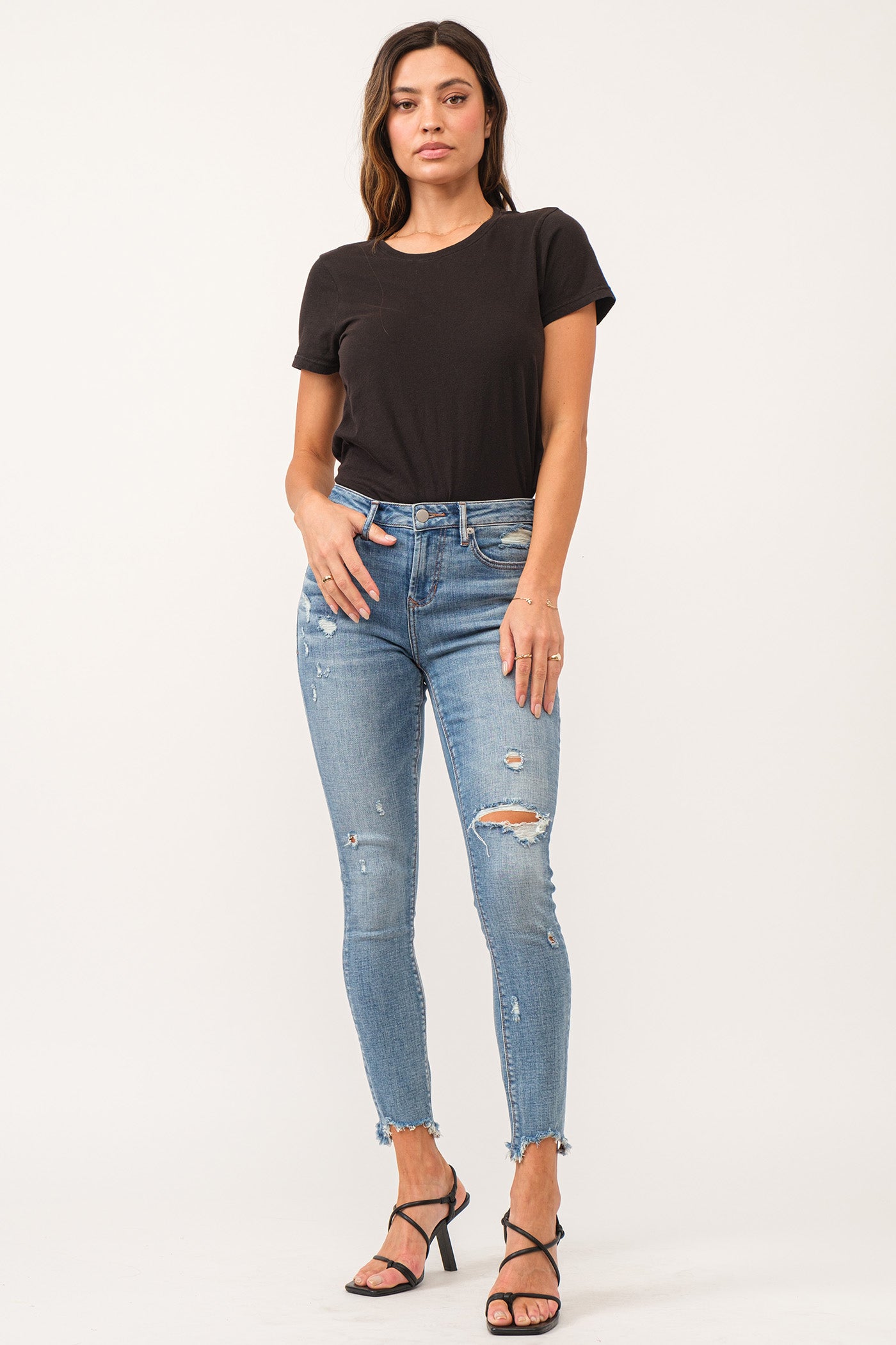 Gisele High Rise Skinny Jeans Bossa