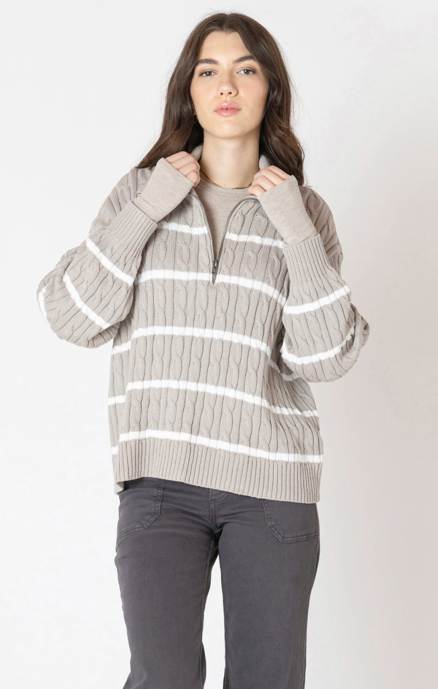 The Aspen Half Zip Sweater